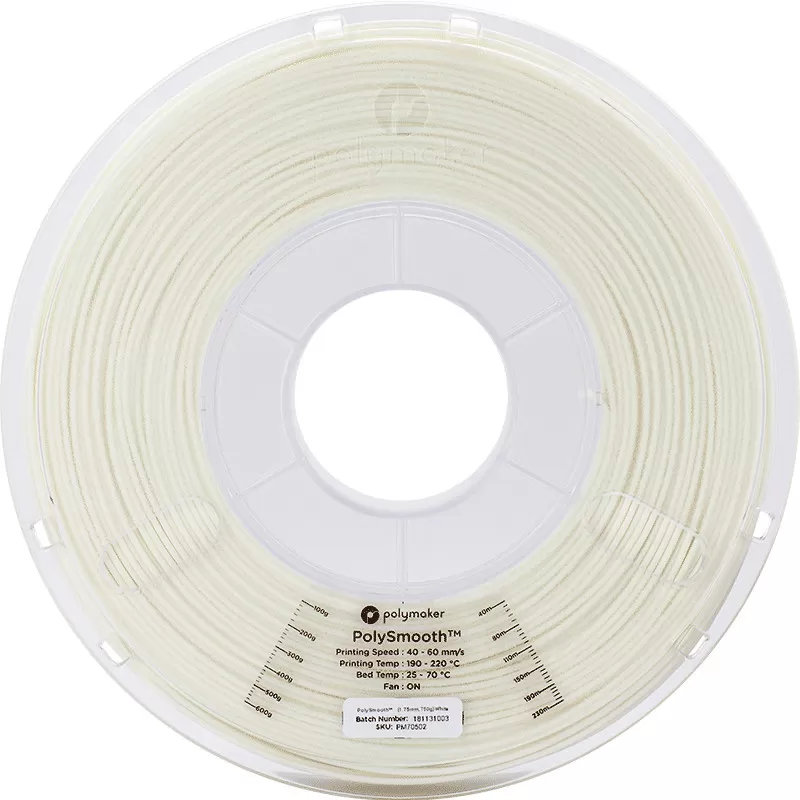 PolySmooth Blanc - 2.85mm - 750 g (2) PolySmooth Blanc - 2.85mm - 750 g (2)