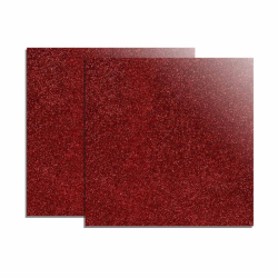 xTool Feuille acrylique rouge pailleté x2