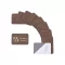 PU Bruin/Goud Strijkpatch x10 Bambu Lab