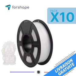 Pack x10 ecoPETG Blanc Forshape - 1,75 mm - 10 kg