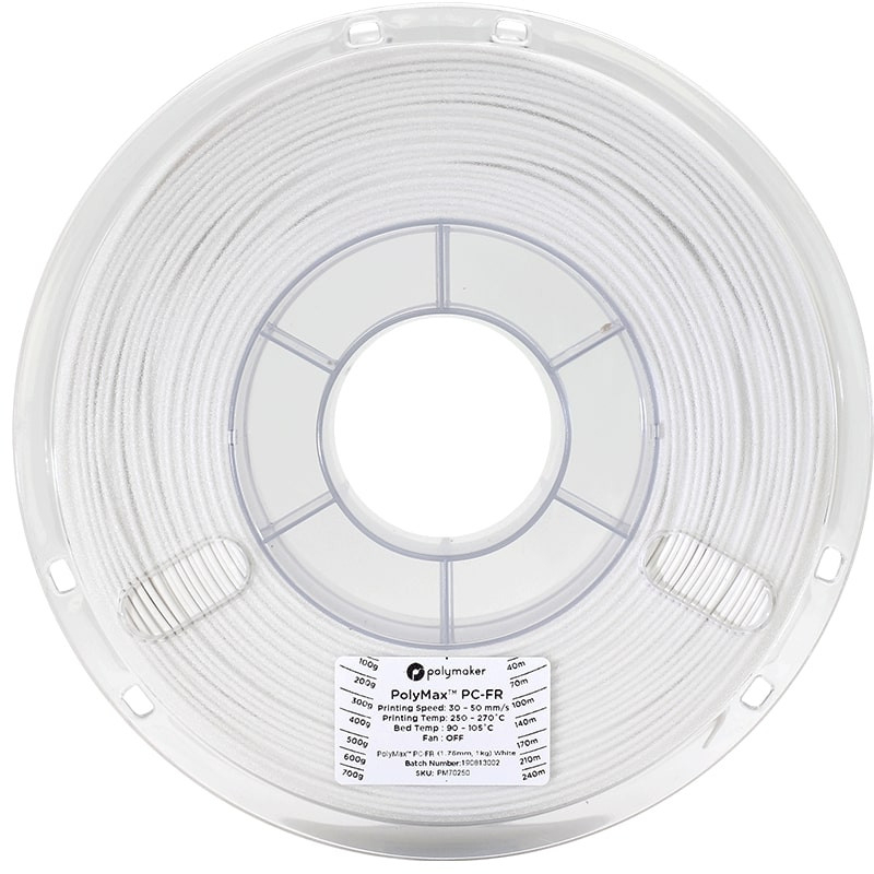 PolyMax PC-FR Blanc 1.75mm - 1 kg (2) PolyMax PC-FR Blanc 1.75mm - 1 kg (2)