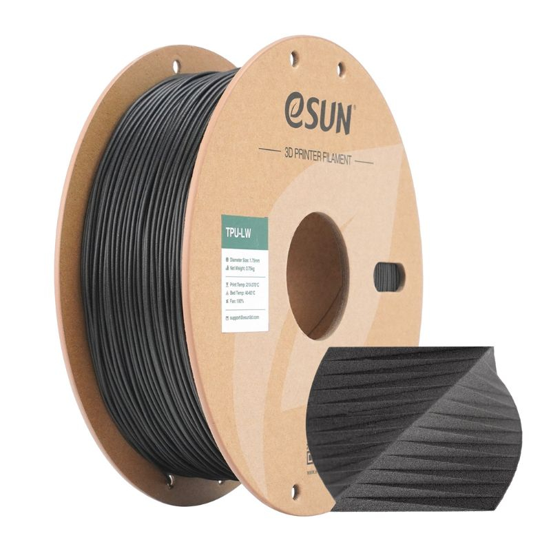 eSun TPU-LW Zwart - 1.75mm - 750g