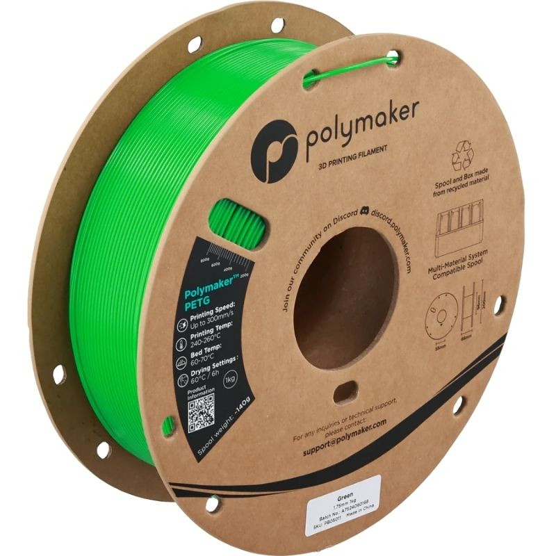 Polymaker PETG Groen - 1,75mm - 1kg