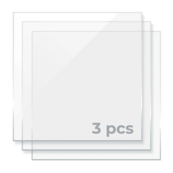 Transparant plexiglas acryl 0,3 x 30 x 30 cm x3 xTool