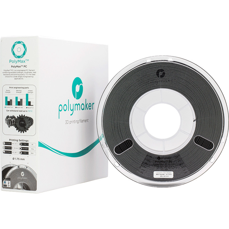 PolyMax PC Noir - 1.75mm - 750 g PolyMax PC Noir - 1.75mm - 750 g