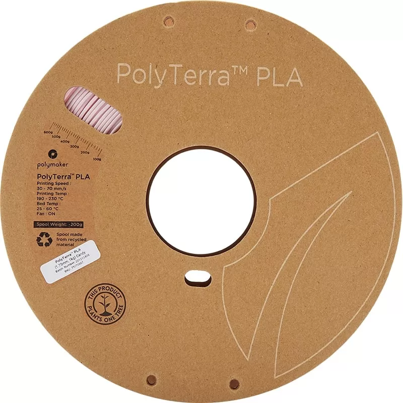 PolyTerra PLA Candy - 1.75mm - 1 kg - face PolyTerra PLA Candy - 1.75mm - 1 kg - face