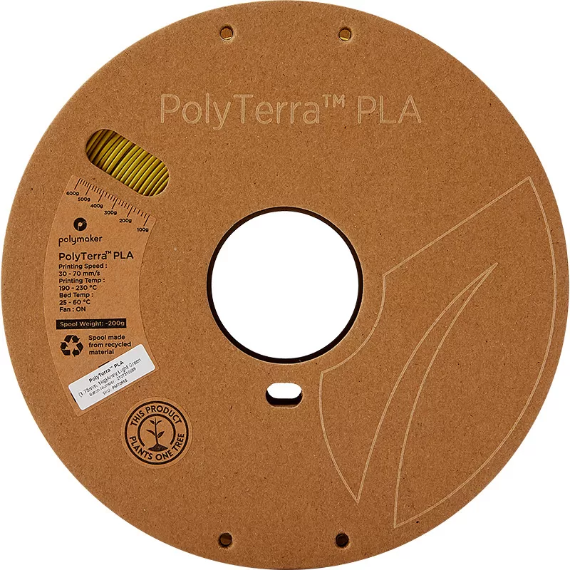 PolyTerra PLA Vert Clair Armée (Army Ligh Green) - 1.75mm - 1 kg PolyTerra PLA Vert Clair Armée (Army Ligh Green) - 1.75mm - 1 kg