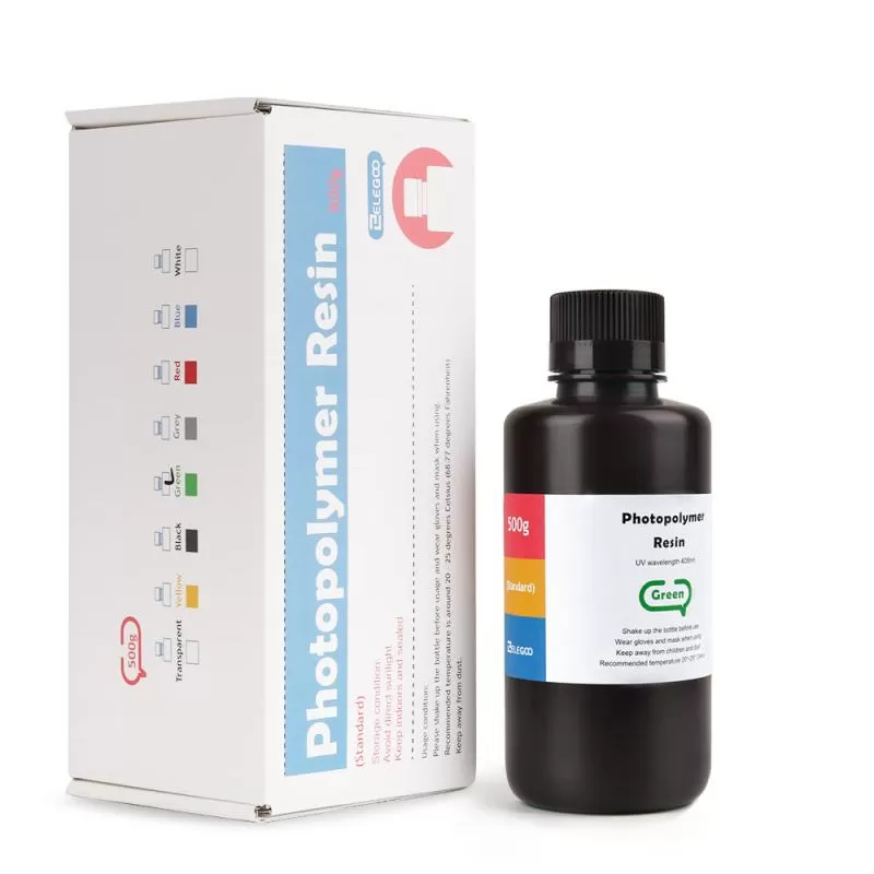 Résine ABS-like Verte Elegoo - 500 ml (5) Résine ABS-like Verte Elegoo - 500 ml (5)