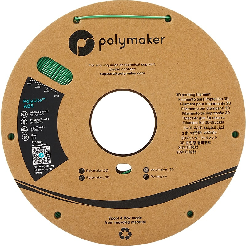 Filament ABS Vert - 1.75mm - 1 kg Filament ABS Vert - 1.75mm - 1 kg