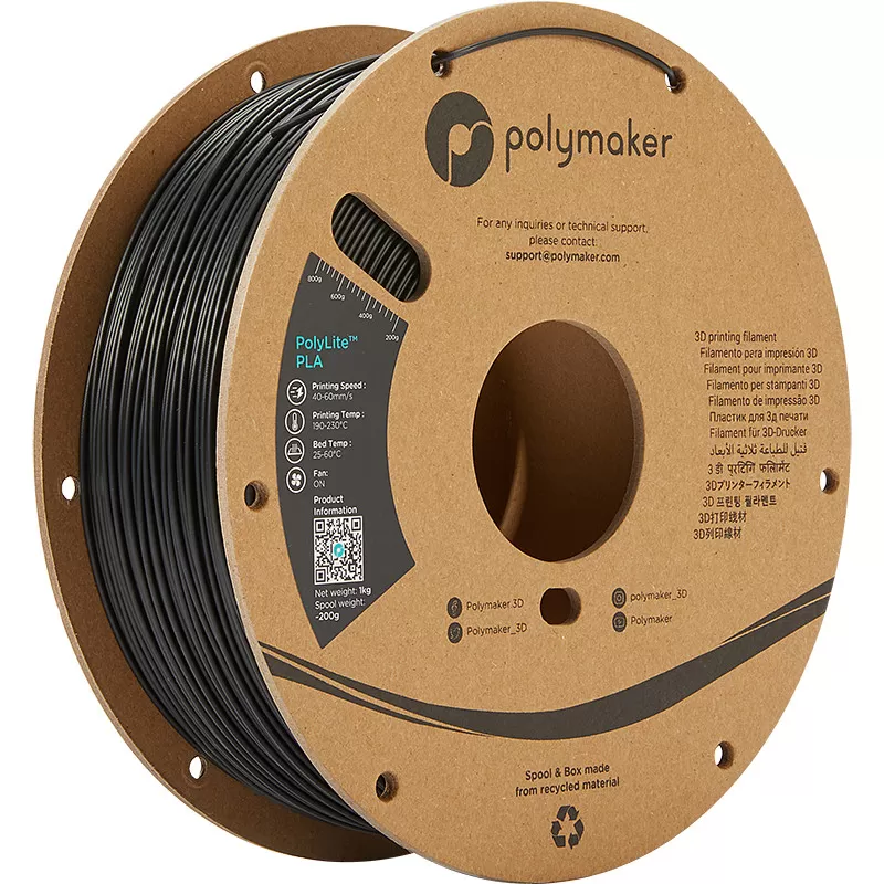 PolyLite PLA Noir - 2.85mm - 1 kg PolyLite PLA Noir - 2.85mm - 1 kg