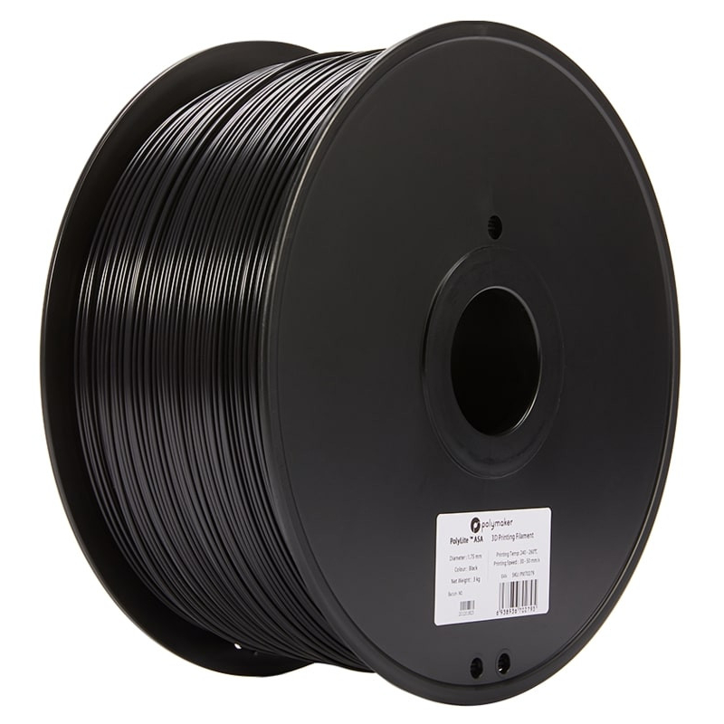 PolyLite ASA Noir - 1.75mm - 3 kg PolyLite ASA Noir - 1.75mm - 3 kg