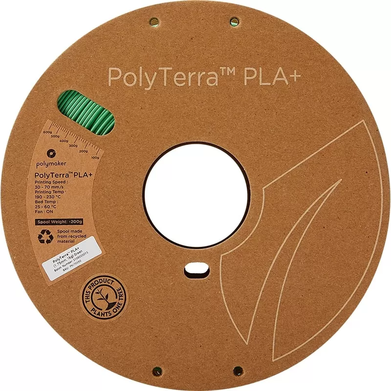 Bobine PolyTerra+ PLA Vert- 1.75mm - 1 kg Bobine PolyTerra+ PLA Vert- 1.75mm - 1 kg
