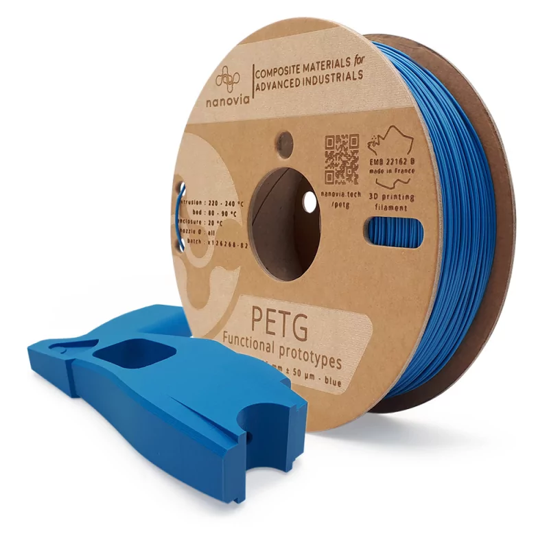 Filament PETG Bleu Nanovia Filament PETG Bleu Nanovia