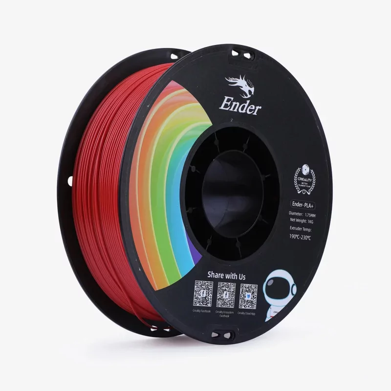 Creality Ender PLA+ Rouge - 1.75mm - 1 kg Creality Ender PLA+ Rouge - 1.75mm - 1 kg
