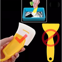 Flexibele rubberen spatel