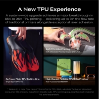 Impression 3D de pièces flexibles en TPU avec la Creality K3
