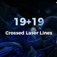 EinScan Trak met 19 plus 19 gekruiste laserlijnen